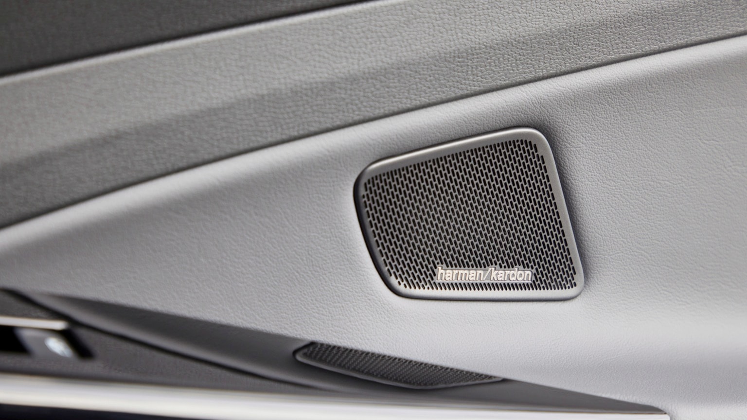a speaker in a car