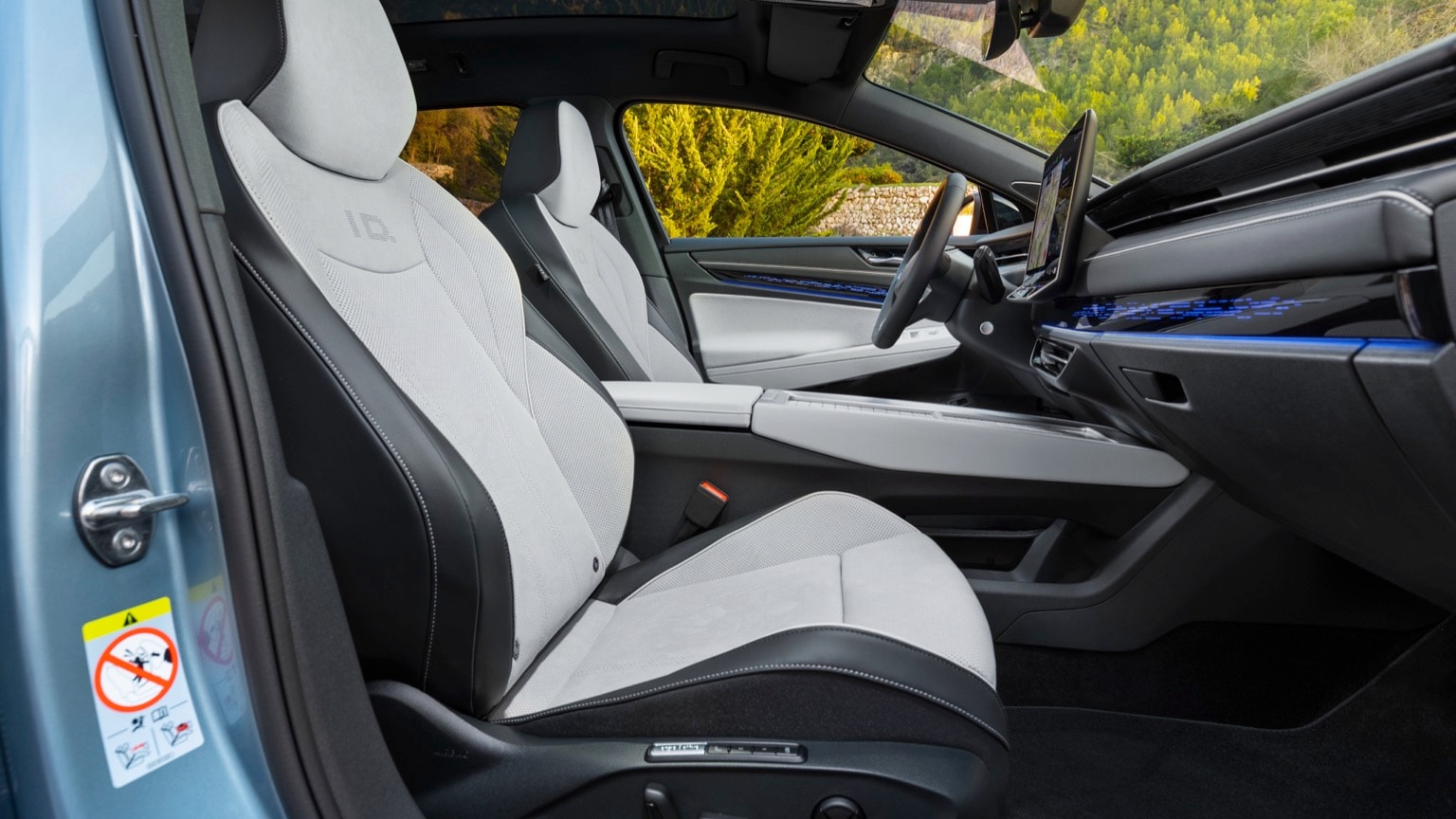 l'intérieur d'une voiture