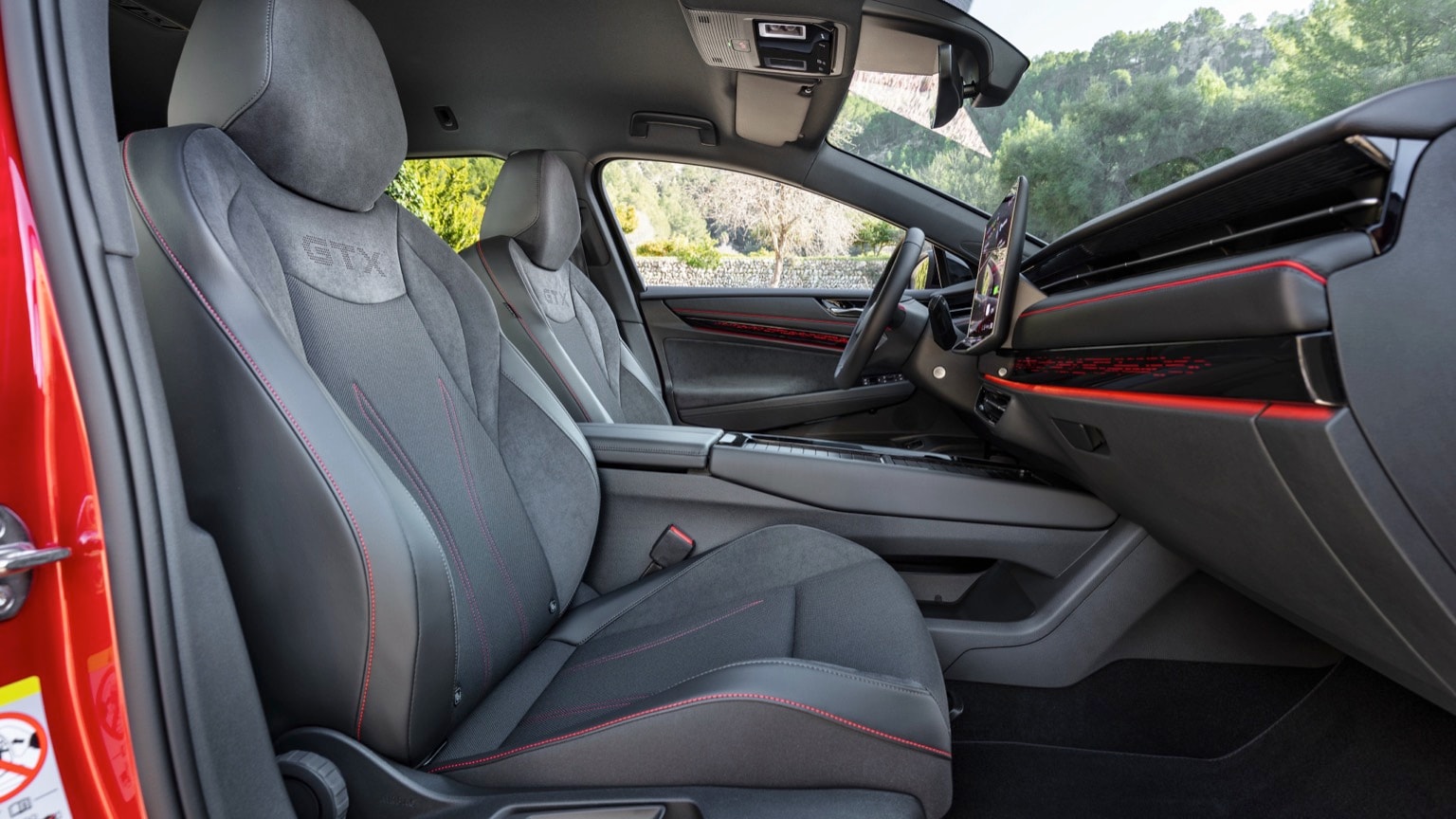 l'intérieur d'une voiture