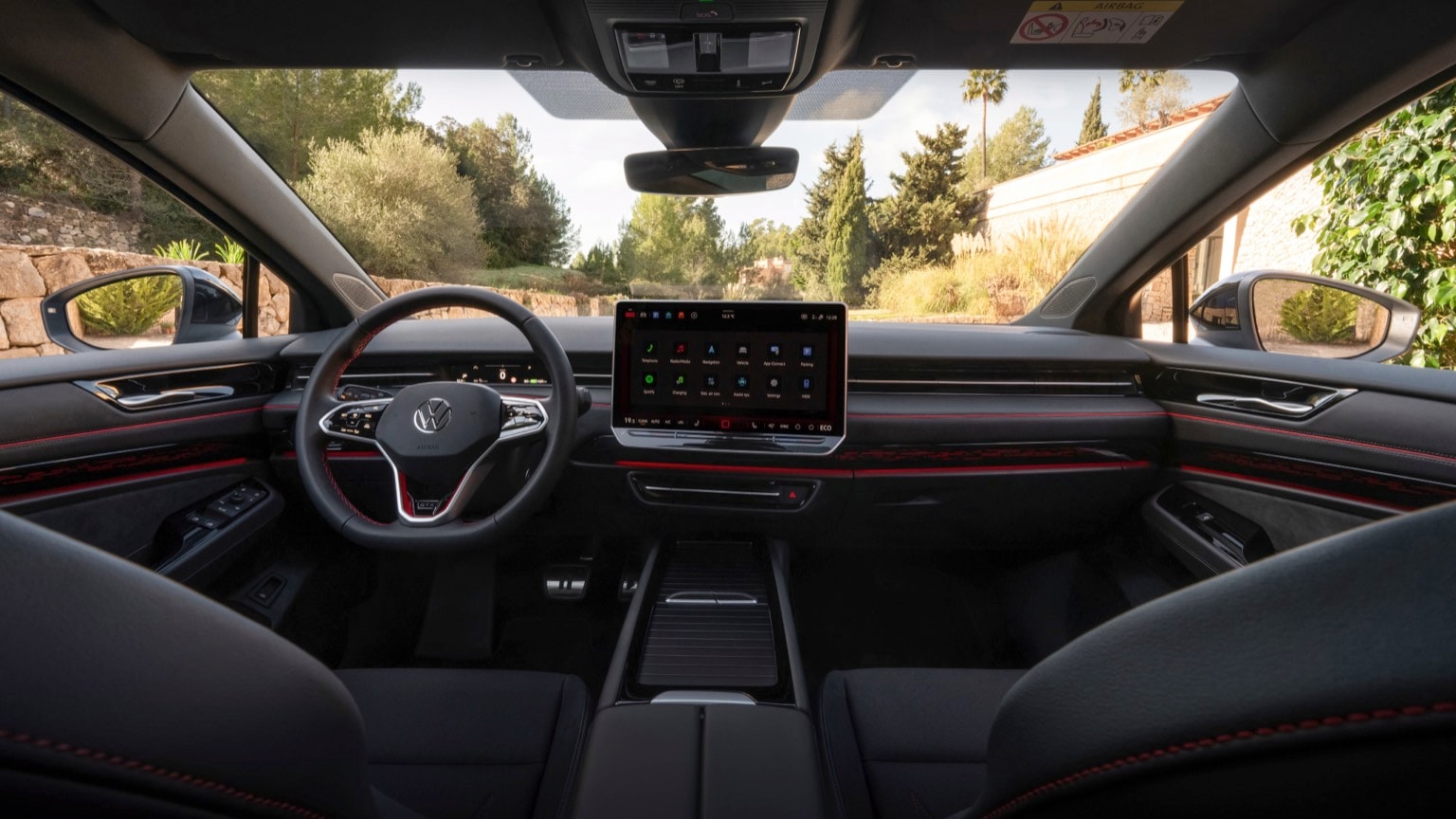 l'intérieur d'une voiture