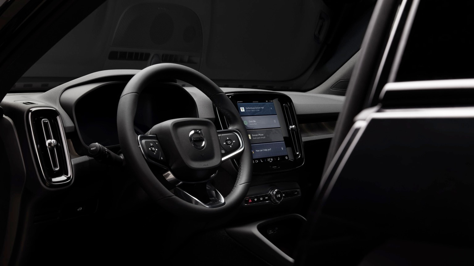 l'intérieur d'une voiture