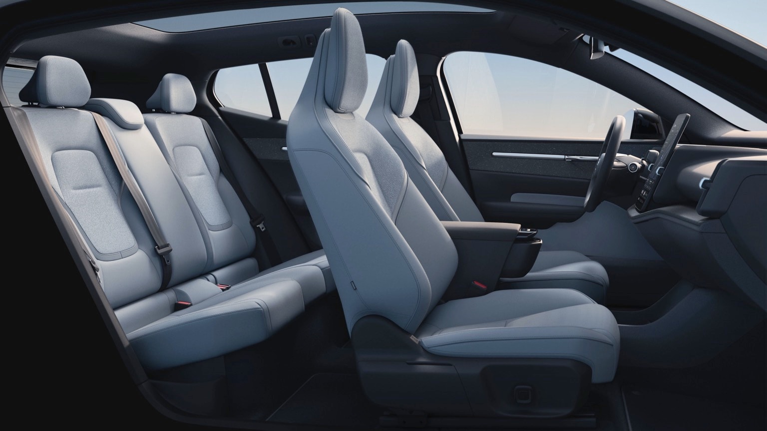 l'intérieur d'une voiture