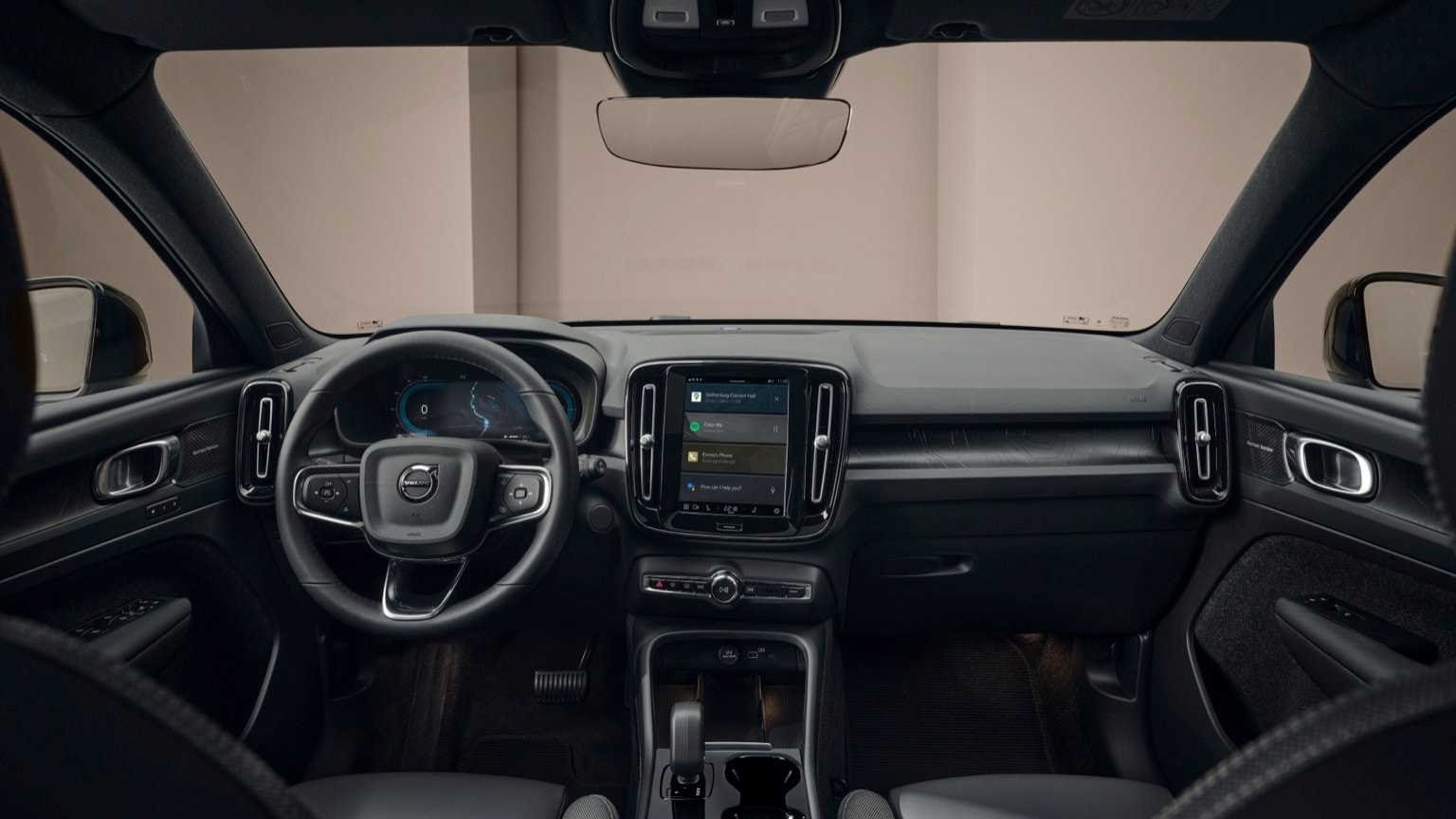 l'intérieur d'une voiture