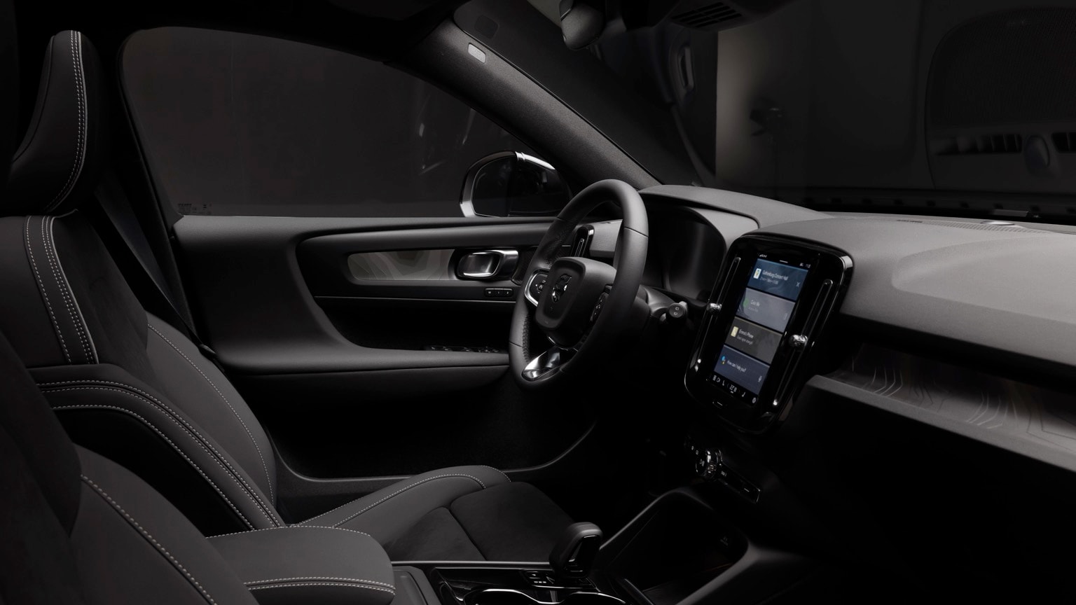l'intérieur d'une voiture