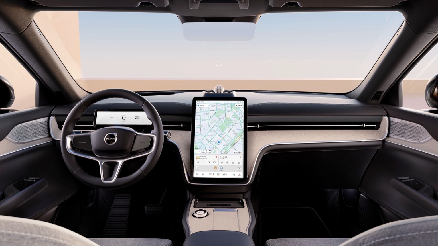 une voiture avec écran tactile